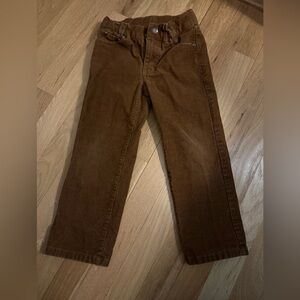 Like new Janie and Jack Toddler boys Chocolate Brown Corduroy Pants size 4